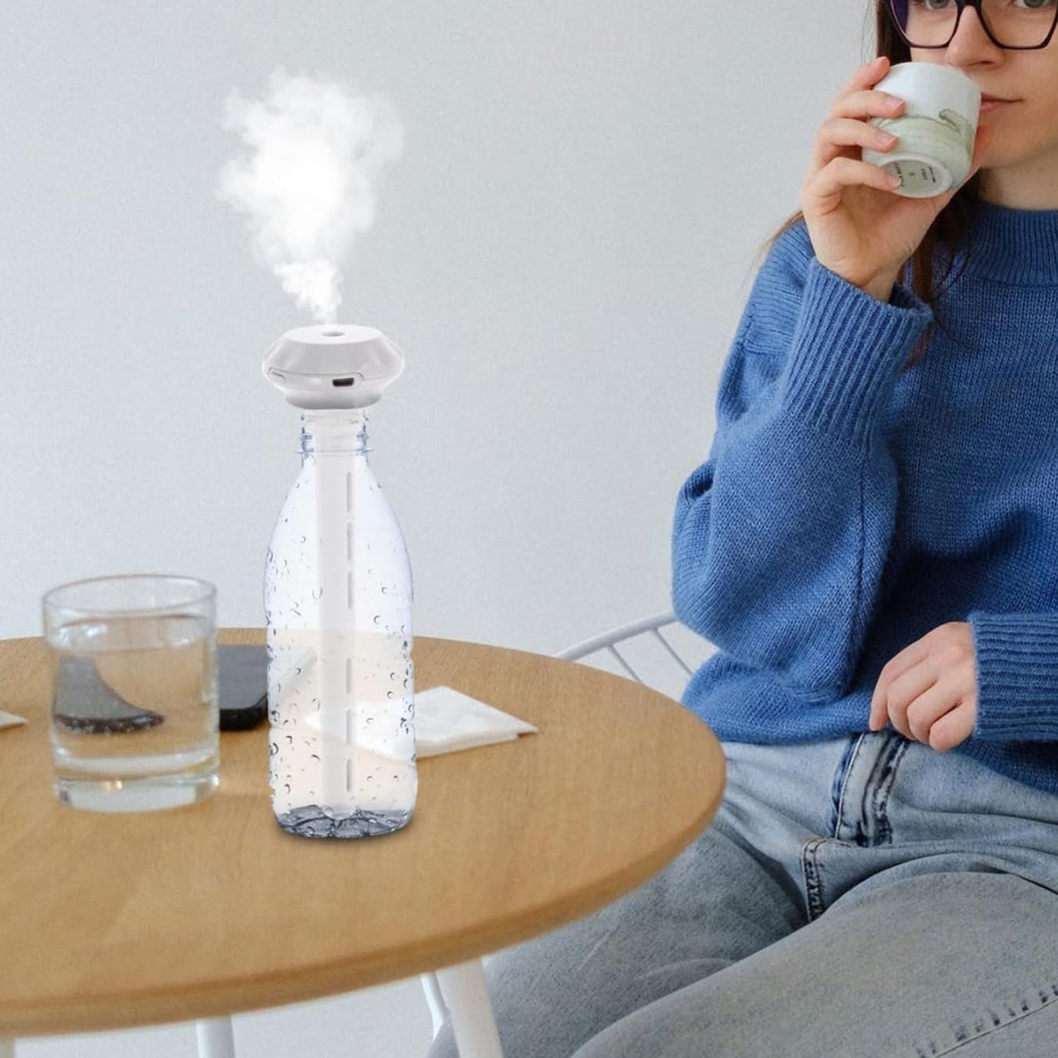 0320 Mini Portable Humidifier for Car, Personal USB Powered Bedroom Quiet Humidified Ultrasonic Cool Mist Humidifier Plants, Car, Travel, Office, Hotel (1 Pc) 0320 Mini Portable Humidifier for Car, Personal USB Powered Bedroom Quiet Humidified Ultrasonic Cool Mist Humidifier Plants, Car, Travel, Office, Hotel (1 Pc)